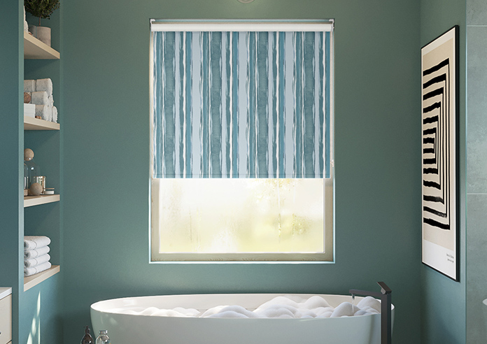 Waterfall Stripe, Agave - Twist&Fit Roller Blind - Image 3